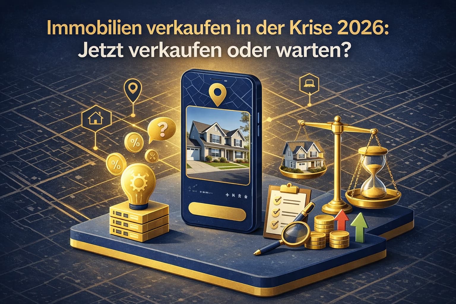 Immobilien verkaufen in der Krise 2026 – Entscheidung zwischen jetzt verkaufen oder warten im aktuellen Immobilienmarkt